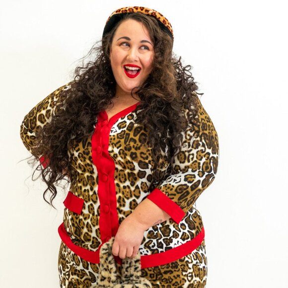 Vintage Leopard Print 2-Piece Set - Picture 2 of 5